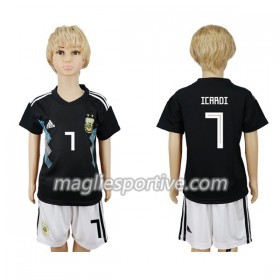 Completo Calcio Argentina Icardi 7 Bambino Divisa Trasferta Mondiali 2018